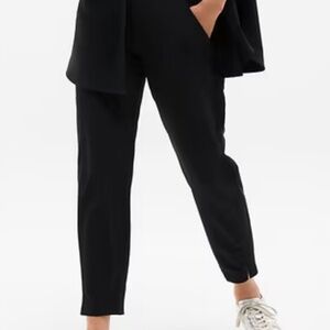 Athleta Black 8 Brooklyn Mid Rise Ankle Pant Travel Scandi Girl Monochrome